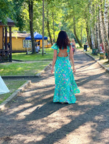 Silvey Open Back Turque Dress