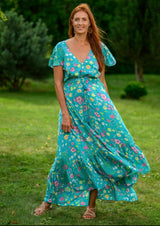 Silvey Open Back Turque Dress