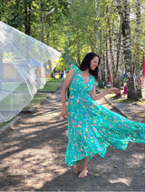 Silvey Open Back Turque Dress