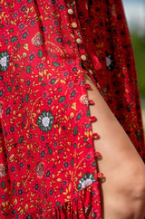 Simona Red Chili Dress