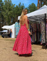 Bianca Red Rose Dress