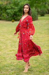 Simona Red Chili Dress
