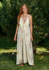 Bianca White Puma Roses Dress