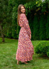 Simona Red Ruster Dress