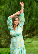 Camella Lotus Green Dress