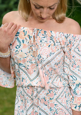 Dreamer White  Sky Roses Dress