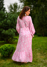 Francesca Pink Wit Dress
