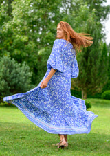 Francesca Royal Bird Dress