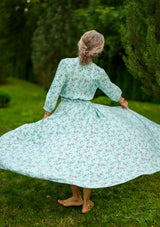 Isabella Sky Flowers Rain Dress