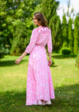 Isabella Wit Flowers Pink Dress