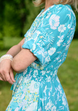 Isabella White Flowers Dress