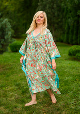 Pancho Green Butterflies Garden Dress