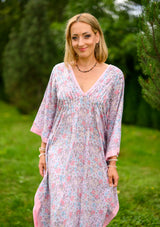 Pancho Pink Mist Flowers Dress