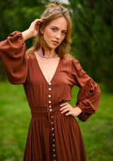 Simona Brown Dress