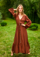 Simona Brown Dress
