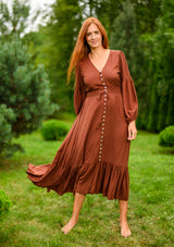 Simona Brown Dress