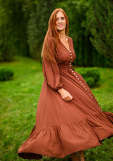 Simona Brown Dress