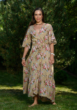 Wrap Regina Brown Dress