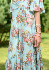 Wrap Regina Turquoise Dress