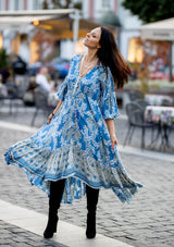 Francesca Blue Grapes Dress