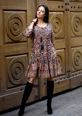 Nelly Gold Amber Mini Dress