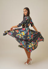 Isabella Dot Black Dress