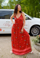 Dahlia Red Chilli Dress
