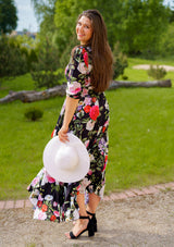 Isabella Rosalia Black Dress