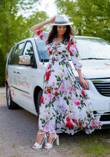 Isabella White Rosalia Dress