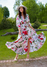 Isabella White Rosalia Dress