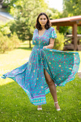 Ferria Island Flowers Plus Dress