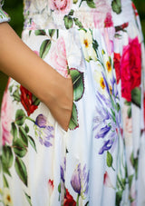 Isabella Rosalia White Plus Dress
