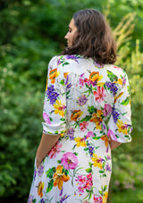 Isabella Rosalia Yellow Plus Dress