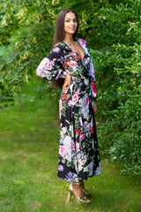 Queen Wrap Black Rosalia Dress