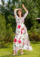 Isabella Rosalia White Plus Dress