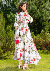 Isabella Rosalia White Plus Dress
