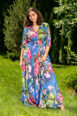 Isabella Vienna Blue Plus Dress