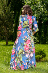 Isabella Vienna Blue Plus Dress