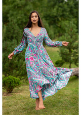 Francesca Sky Roses - My Flower Dress | Handmade Colorful Dresses from Bali