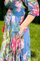Isabella Vienna Blue Plus Dress