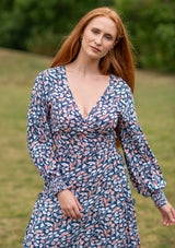 Queen Wrap Navy Merak Dress
