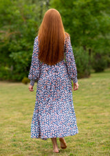 Queen Wrap Navy Merak Dress