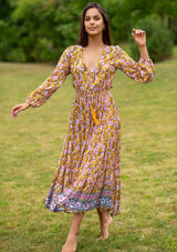 Simona Orchard Orange Dress