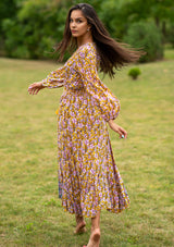 Simona Orchard Orange Dress