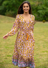 Simona Orchard Orange Dress