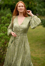 Simona Green Diamond Plus Dress