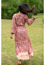 Queen Wrap Red Ruster Dress