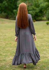 Francesca Lotus Grey Dress