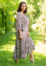 Ella Leopard Maxi Plus Dress