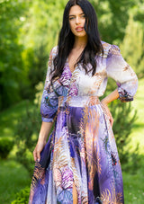 Isabella Purple Vienna Dress